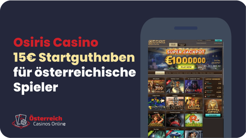 Osiris Casino 15 Euro Gratis Guthaben Osiris - 15 Euro No Deposit Bonus für ägyptische Spielautomaten mit thematischem Design