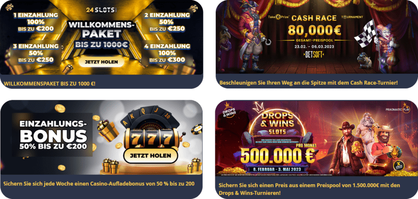 Promotionsgebote Promotionsgebote in 24 Slots Casino Online