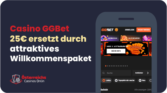 GGBet 25€ No Deposit Angebot wurde durch attraktives Willkommenspaket für Online-Spieler ersetzt