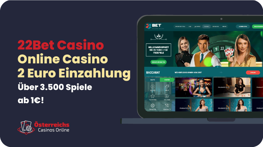 2 Euro Einzahlung für Österreich bei 22BET