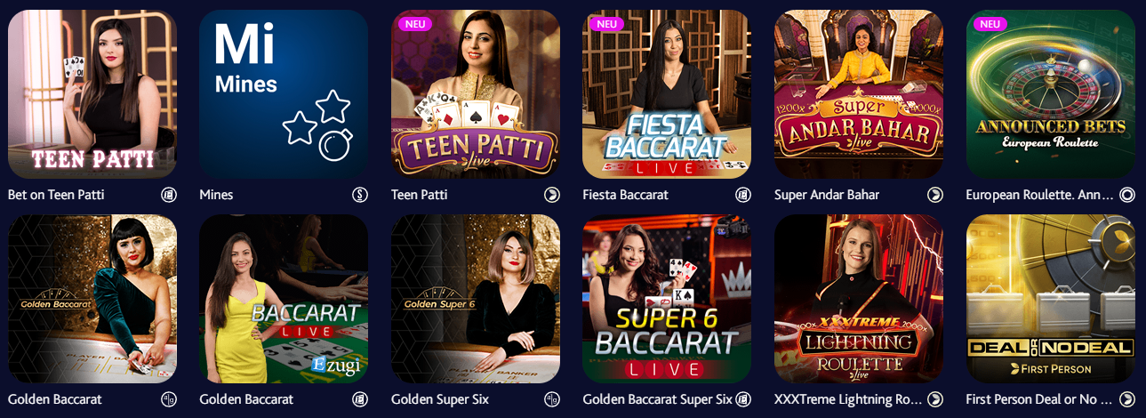 Live-Spiele Live-Spiele