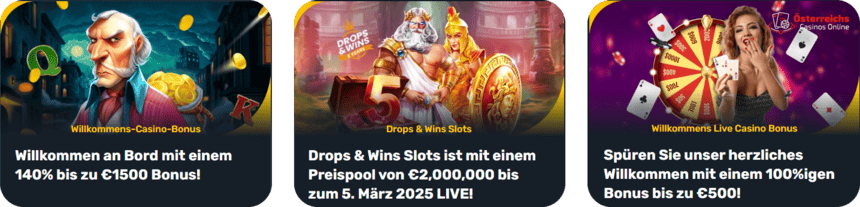 Bonusangebote Boni, die dein Spielerlebnis auf ein neues Niveau heben! Nur im Campeonbet Casino!
