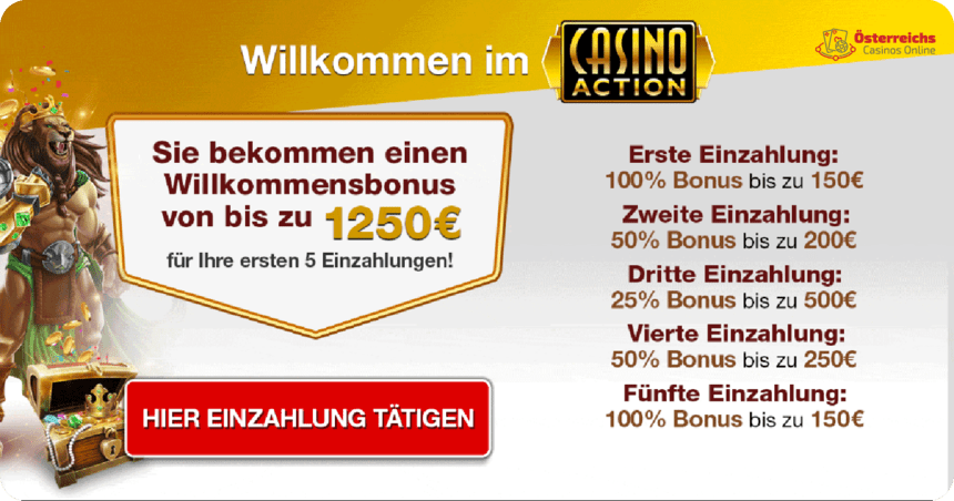 Promotionsgebote in Action Casino Online