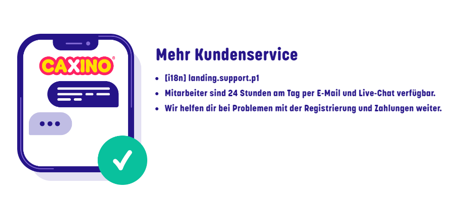 Kundensupport Der österreichische Kundensupport von Caxino Online