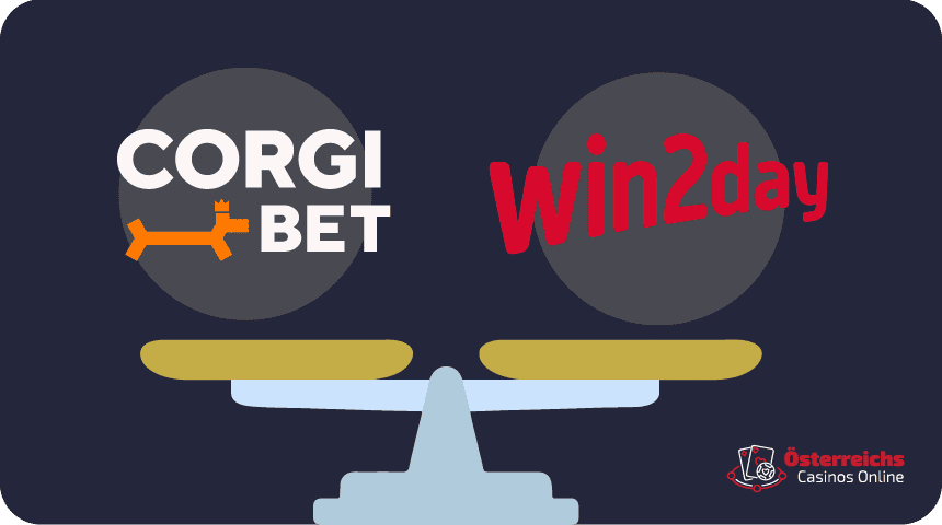 Großer Vergleich zwischen CorgiBet Online und dem einzigen legalen Casino Österreichs