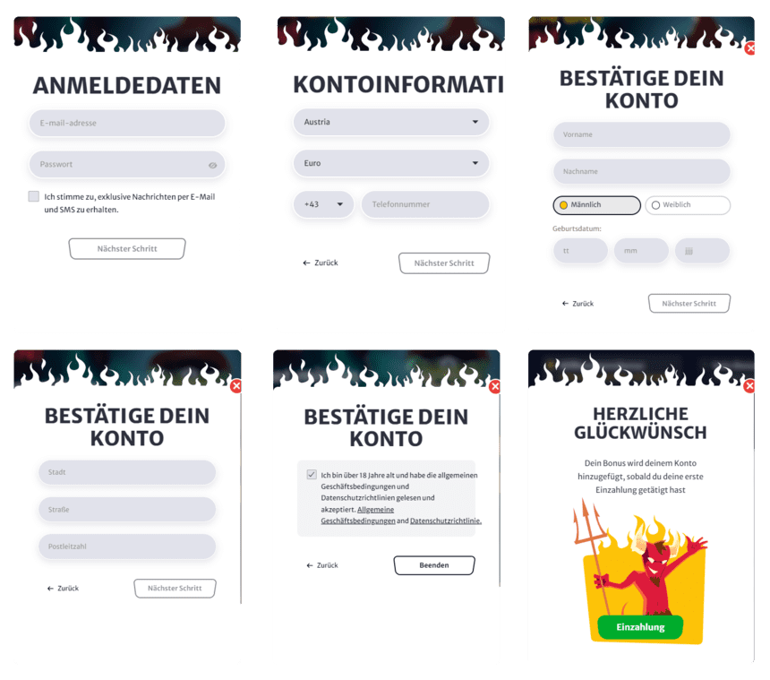 Registrierung bei hellspin Casino für Spieler aus Österreich 2026