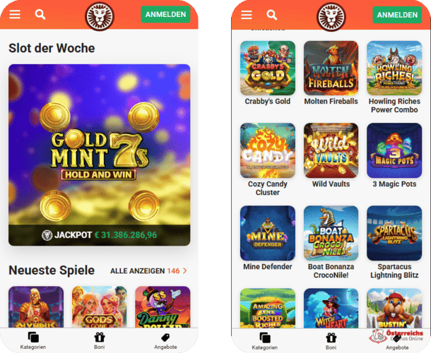 Promotion LeoJackpot Promotion mit progressivem Jackpot von über 5 Millionen Euro in 32 ausgewählten Spielautomaten