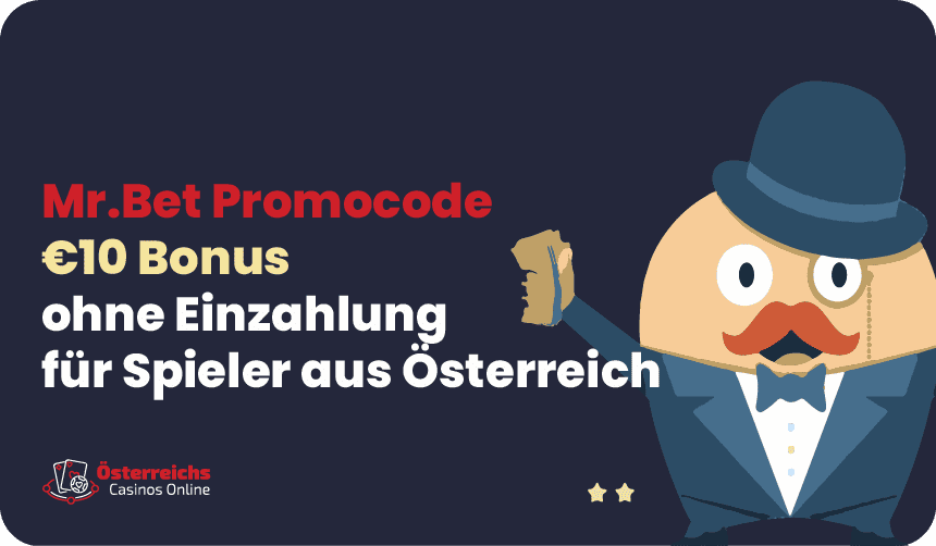 10 Euro Bonus für österreichische Spieler im Mr.Bet Casino