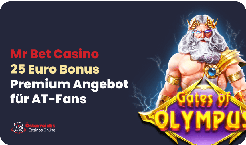 Bis zu 25 Euro gratis im MrBet Casino mit dem Promo Code