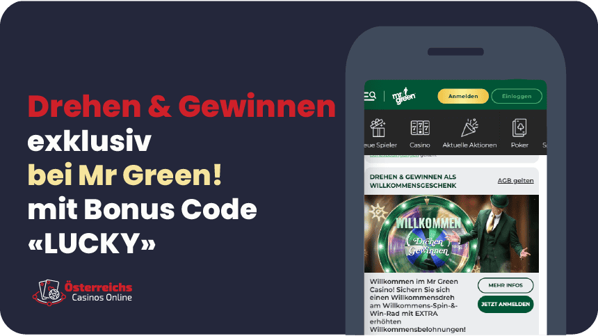 Freispiele für einige der besten Slots oder Bonusguthaben, mit dem Sie länger spielen können – ein Willkommensbonus Bonus bei MrGreen AT