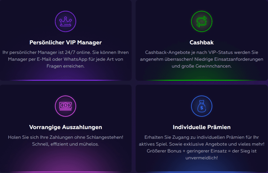 VIP-Programm Playfina Online-Kasino VIP-Programm