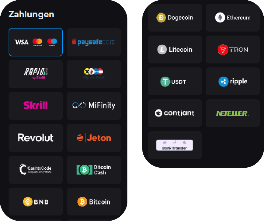 Wir tätigen eine Einzahlung im österreichischen Rockwin Casino und überprüfen die Geschwindigkeit