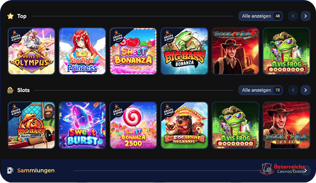 Book of Ra, Gates of Olympus, Sweet Bonanza – die beliebtesten Slots mit dem höchsten RTP im Casino Spinata 