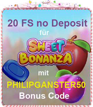 20 Freespins kostenlos bei Sweet bonanza