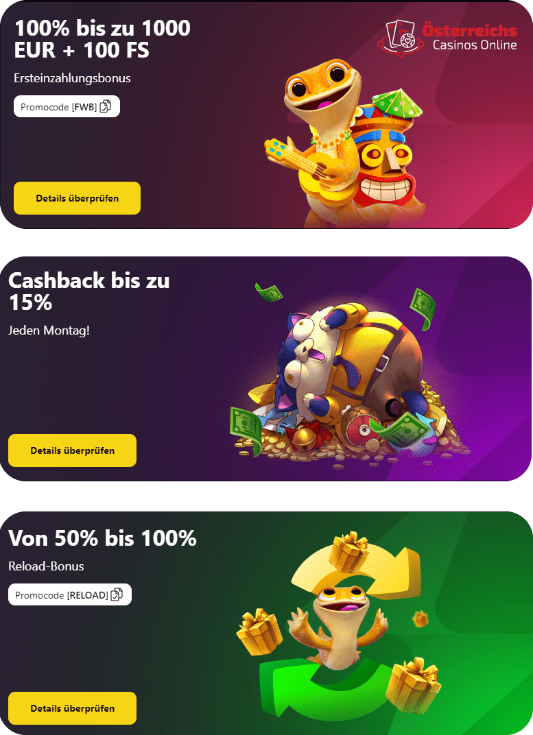 Promotionsgebote in Zoome Casino Online